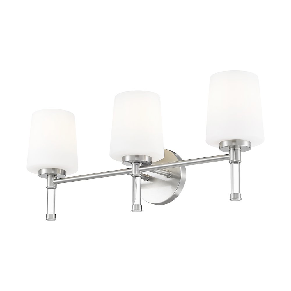 Z-Lite 3 Light Vanity, Brushed Nickel