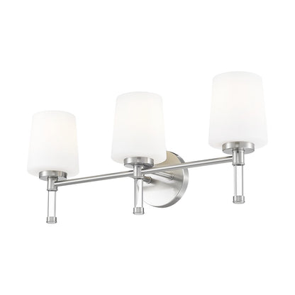 Z-Lite 3 Light Vanity, Brushed Nickel