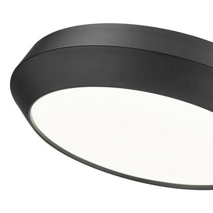 Z-Lite 1 Light Flush Mount, Matte Black
