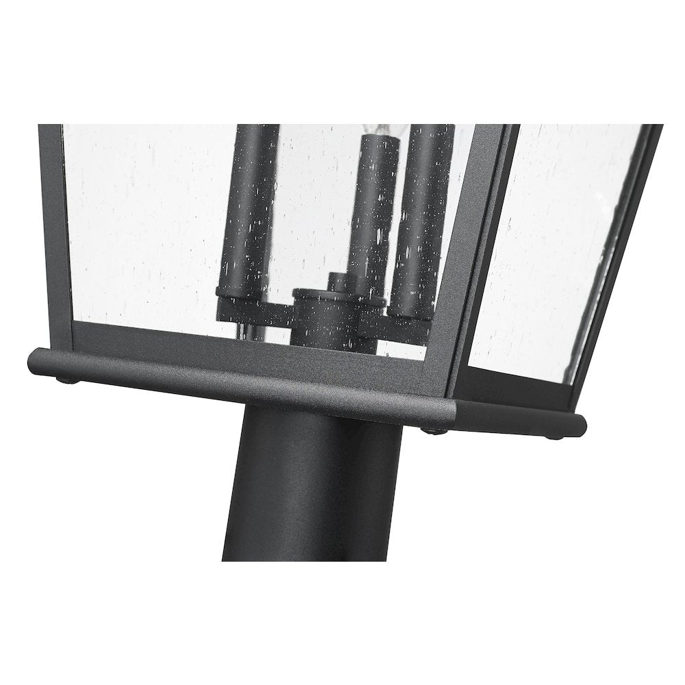 Z-Lite 3 Light Outdoor Post Mounted Fixture, Sand Black