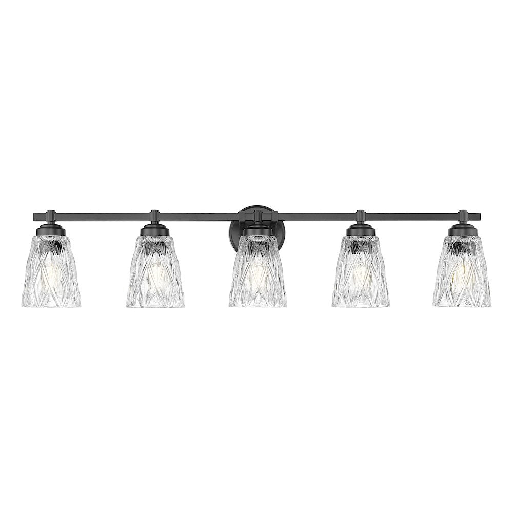 Z-Lite 5 Light Vanity, Matte Black