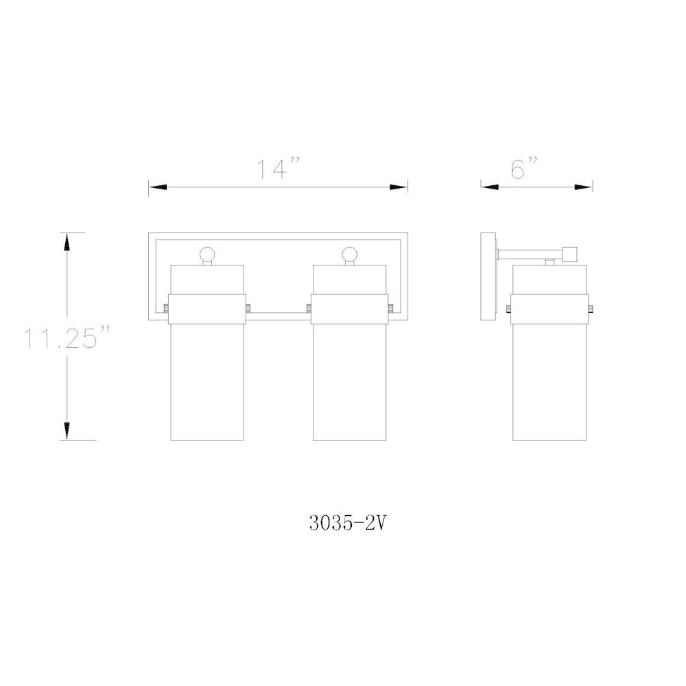 Z-Lite 2 Light Vanity