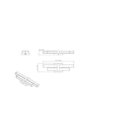 Z-Lite Zane 2 Light Vanity in Chrome  Frame Finish