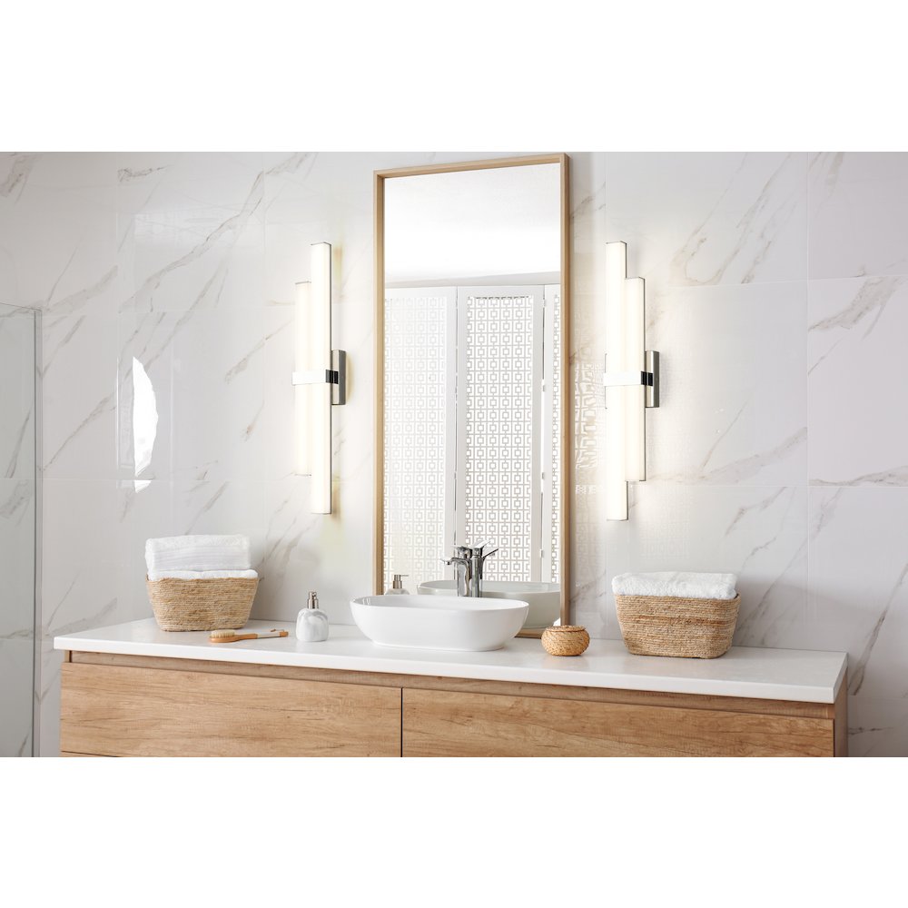 Z-Lite Zane 2 Light Vanity in Chrome  Frame Finish