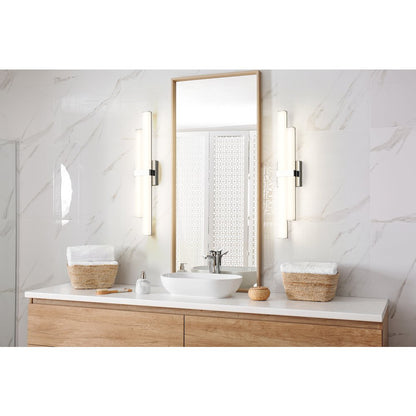 Z-Lite Zane 2 Light Vanity in Chrome  Frame Finish