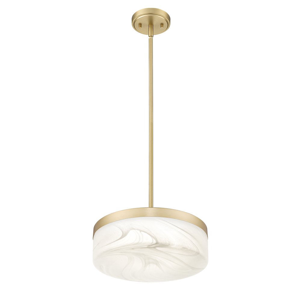 Z-Lite 1 Light Pendant, Modern Gold