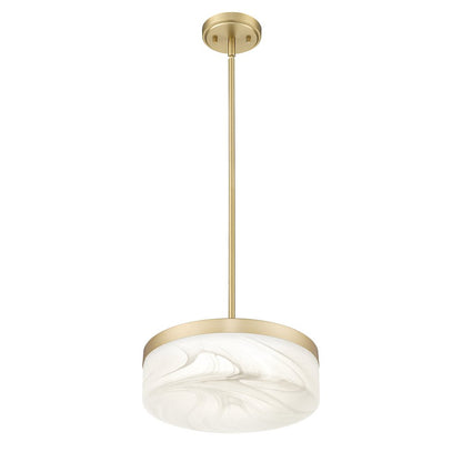 Z-Lite 1 Light Pendant, Modern Gold