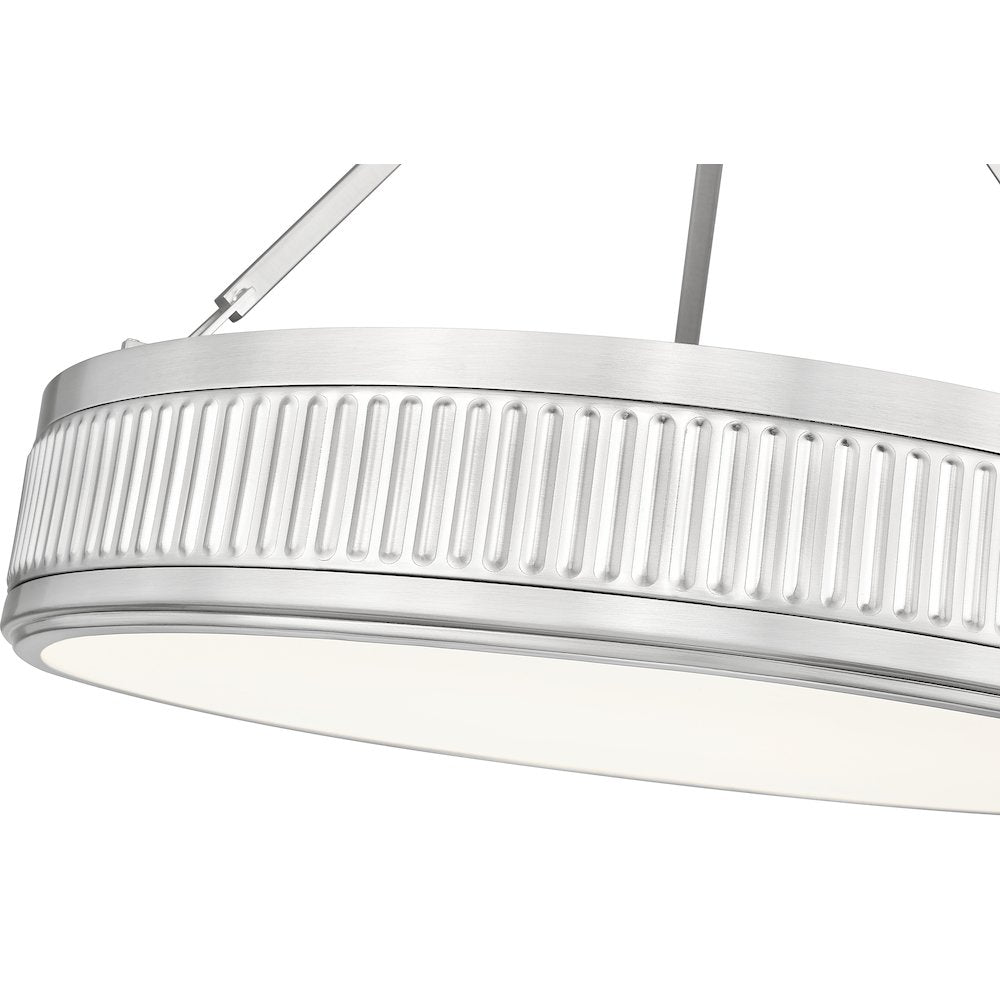 Z-Lite 3 Light Semi Flush Mount, Satin Nickel