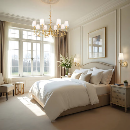 Z-Lite 8 Light Chandelier, Gold Leaf