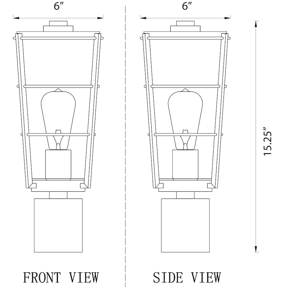 Z-Lite 1 Light Outdoor Post Mount Fixture