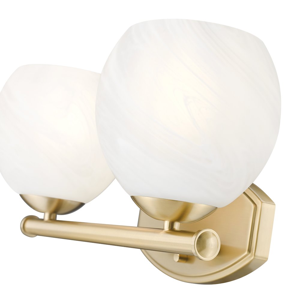 Z-Lite 2 Light Vanity, Modern Gold