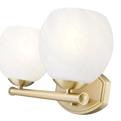 Z-Lite 2 Light Vanity, Modern Gold