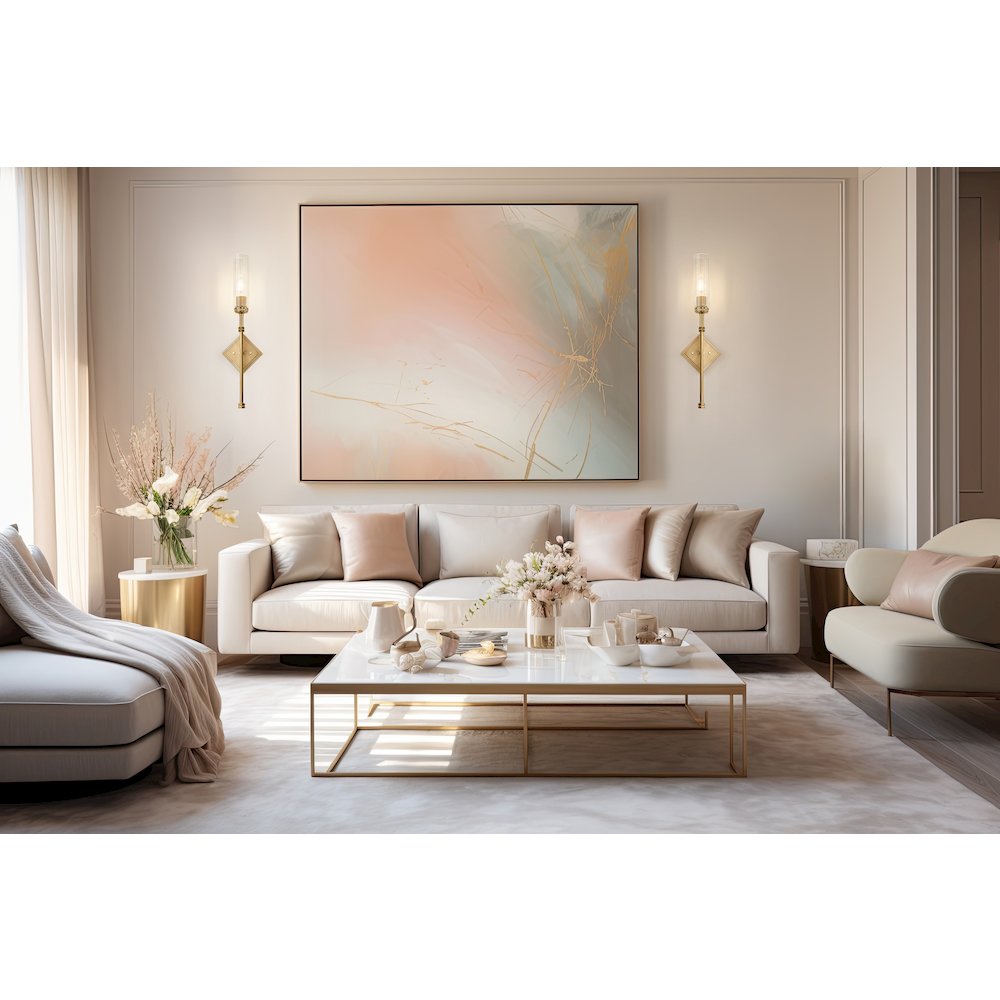 Z-Lite 1 Light Wall Sconce, Modern Gold