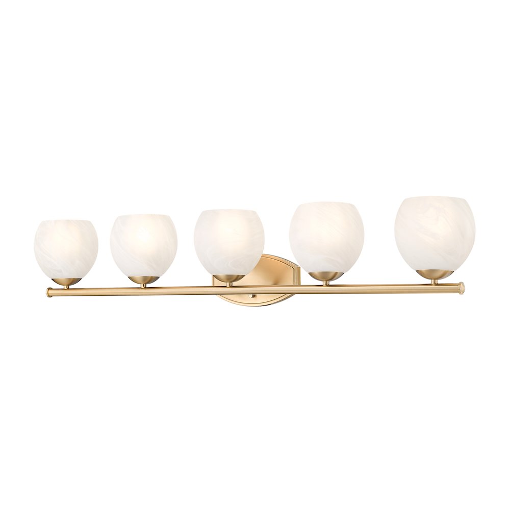 Z-Lite 5 Light Vanity, Modern Gold