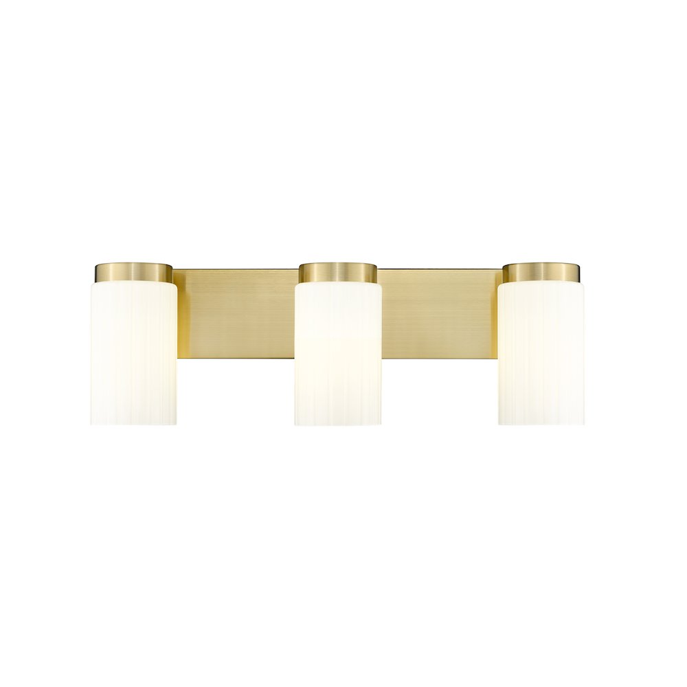 Z-Lite Burk 3 Light Vanity, Luxe Gold
