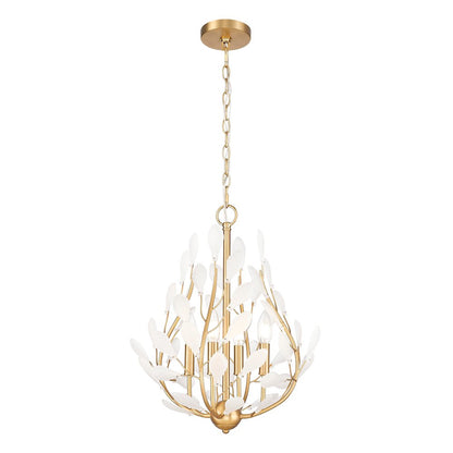 Z-Lite 4 Light Chandelier, Modern Gold