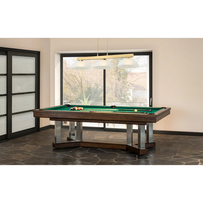 Z-Lite Cobalt 3 Light Billiard, Steel Frame, White Linen Shade Color