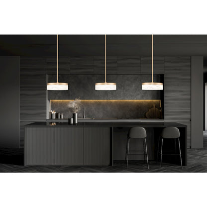 Z-Lite 1 Light Pendant, Modern Gold