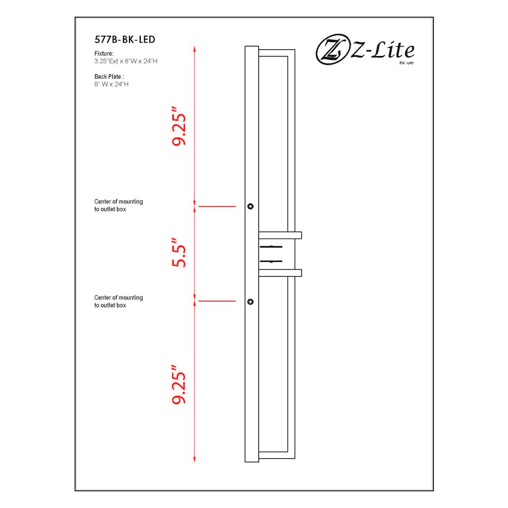 Z-Lite 2 Light Outdoor Wall Light