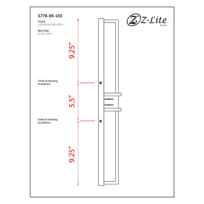 Z-Lite 2 Light Outdoor Wall Light