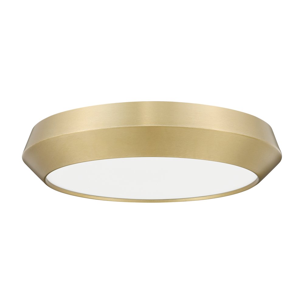 Z-Lite 1 Light Flush Mount, Modern Gold