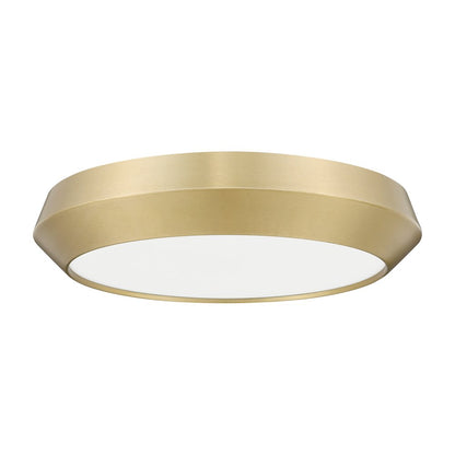 Z-Lite 1 Light Flush Mount, Modern Gold