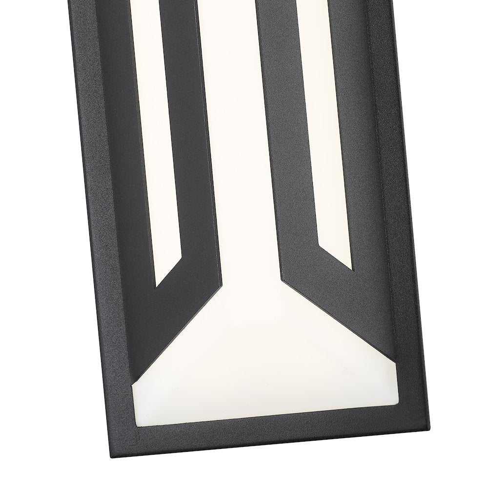 Z-Lite 2 Light Outdoor Wall Light, Sand Black