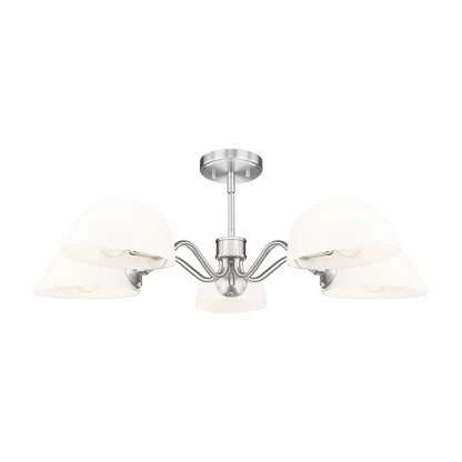 Z-Lite 5 Light Chandelier, Brushed Nickel