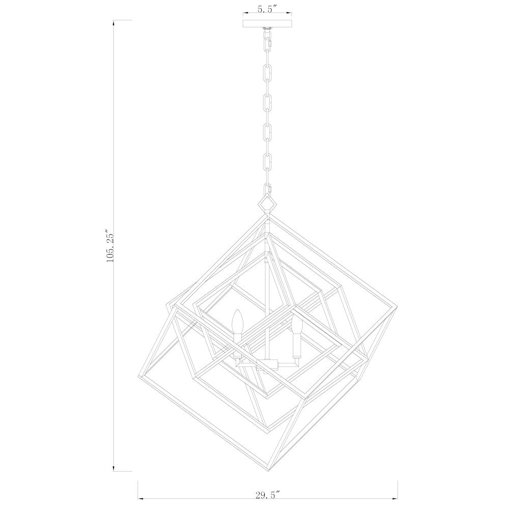 Z-Lite 4 Light Chandelier