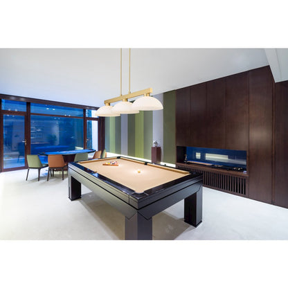 Z-Lite Cobalt 3 Light Billiard, Steel Frame, Matte Opal Shade Color