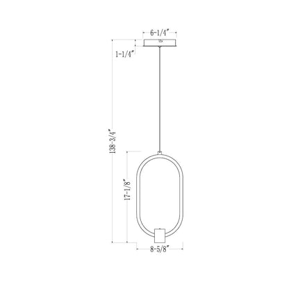 Z-Lite 1 Light Pendant, Matte Black