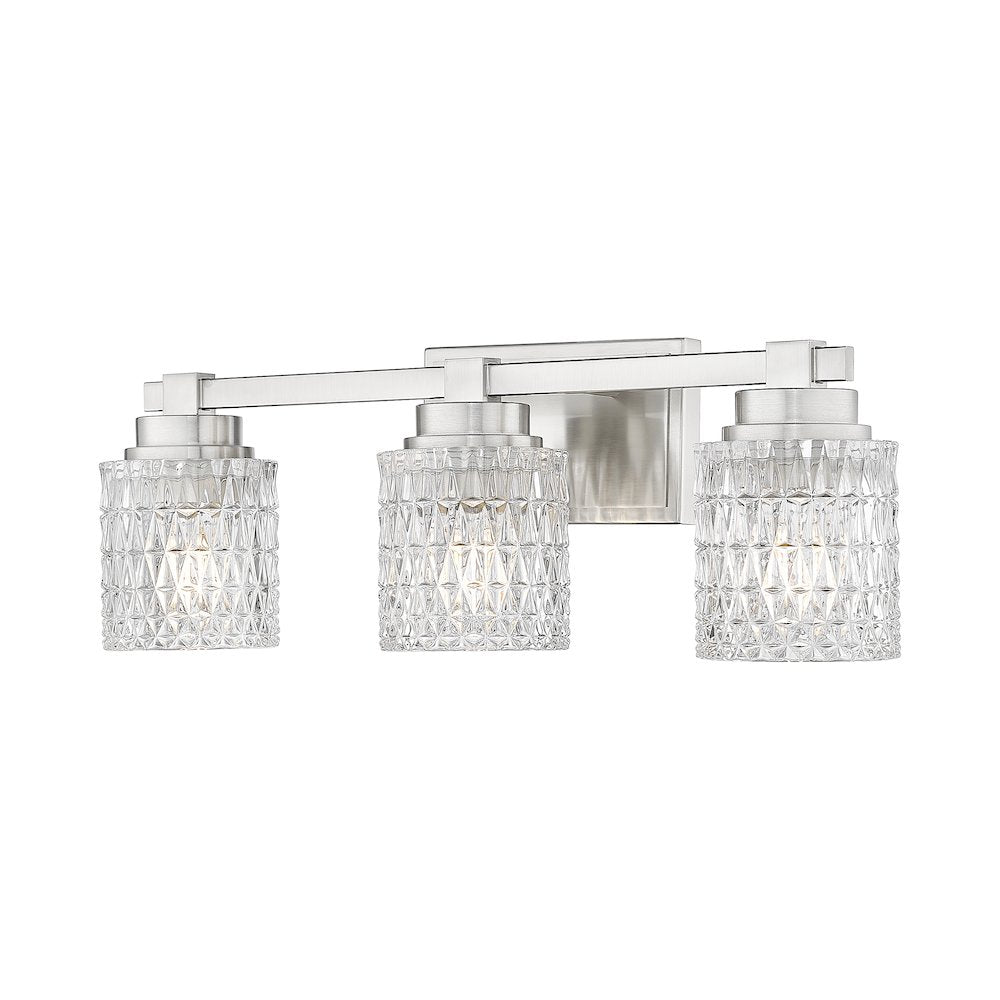 Z-Lite 3 Light Vanity, Brushed Nickel