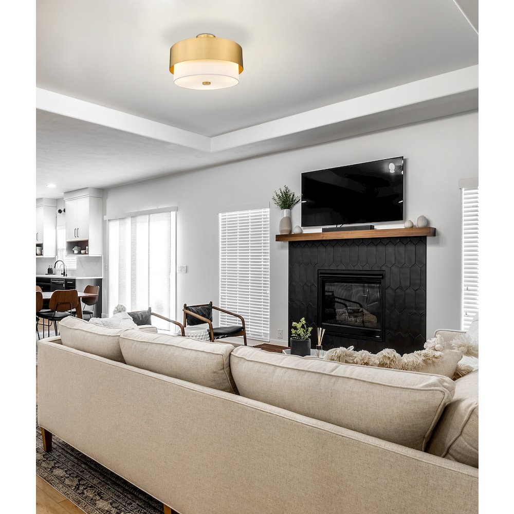 Z-Lite 3 Light Semi Flush Mount