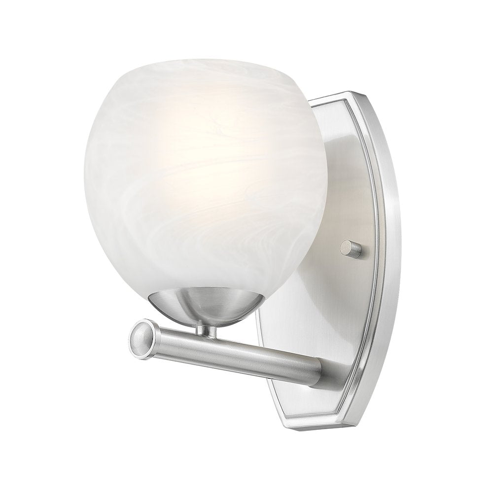 Z-Lite 1 Light Wall Sconce, Brushed Nickel