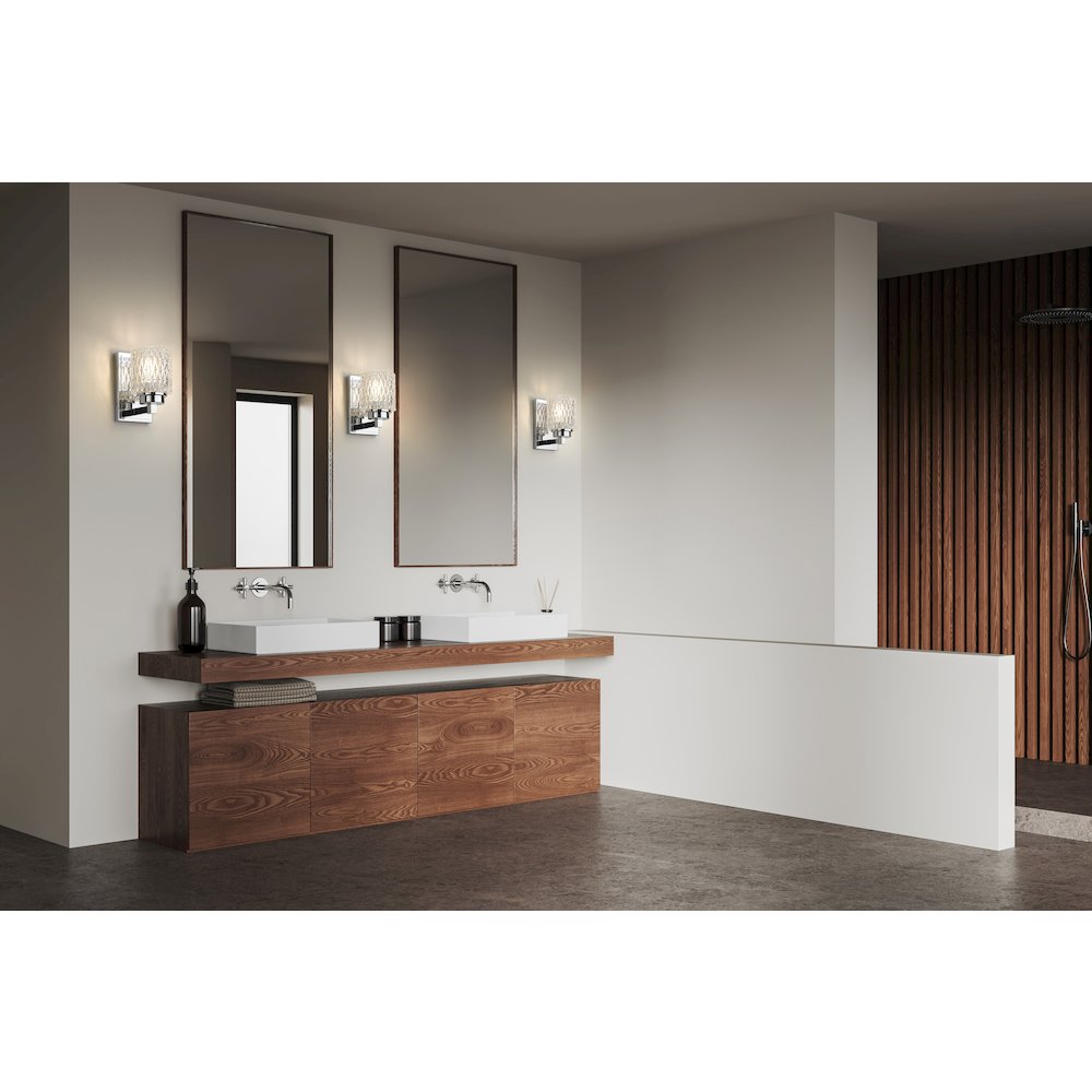 Z-Lite 1 Light Wall Sconce, Chrome