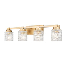 Z-Lite 4 Light Vanity, Modern Gold