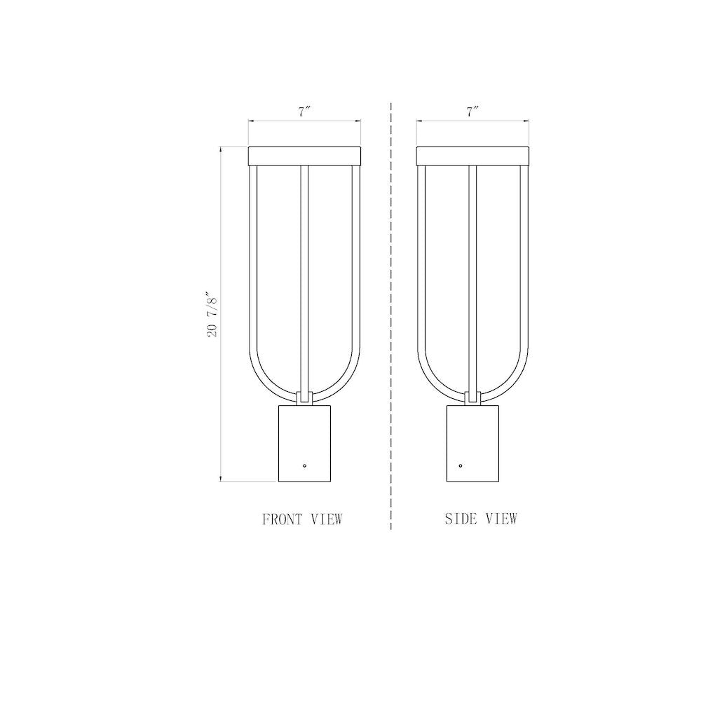 Z-Lite 1 Light Outdoor Post Mount Fixture