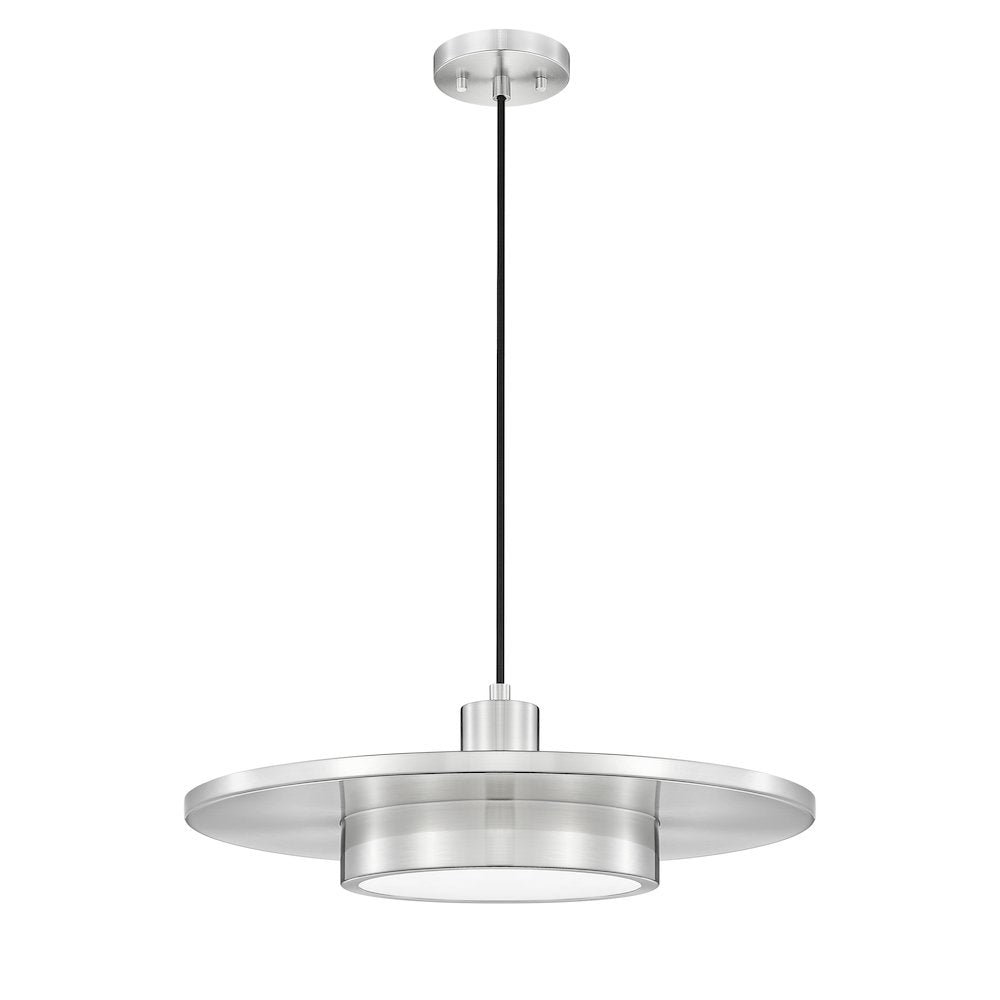 Z-Lite 1 Light Pendant, Brushed Nickel