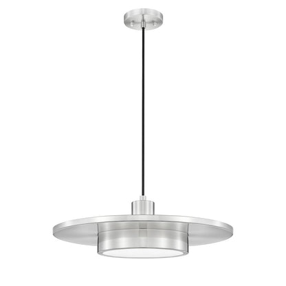 Z-Lite 1 Light Pendant, Brushed Nickel