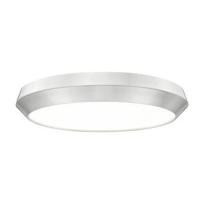 Z-Lite 1 Light Flush Mount, Brushed Nickel