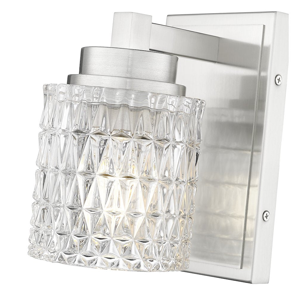 Z-Lite 1 Light Wall Sconce, Brushed Nickel