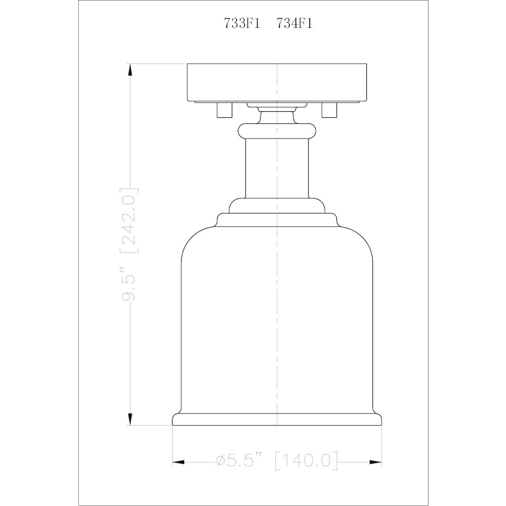 Z-Lite 1 Light Flush Mount