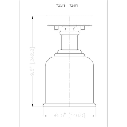 Z-Lite 1 Light Flush Mount