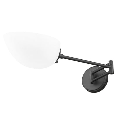 Z-Lite 1 Light Wall Sconce, Matte Black