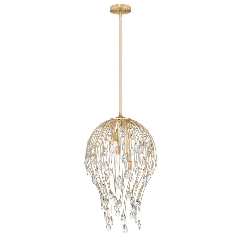 Z-Lite 6 Light Pendant, Modern Gold