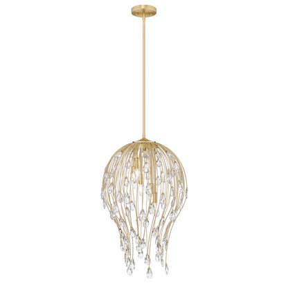 Z-Lite 6 Light Pendant, Modern Gold