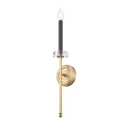 Z-Lite 1 Light Wall Sconce, Mordern Gold