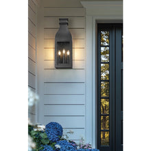 Toulouse 3 Light Sand Black Outdoor Wall Light