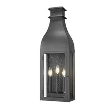 Toulouse 3 Light Sand Black Outdoor Wall Light