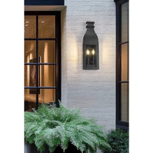 Toulouse 2 Light Sand Black Outdoor Wall Light
